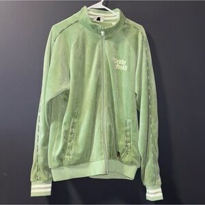 Teddy fresh green velour track jacket